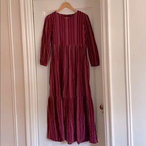 Hatch Maternity The Eda Dress in Fuchsia